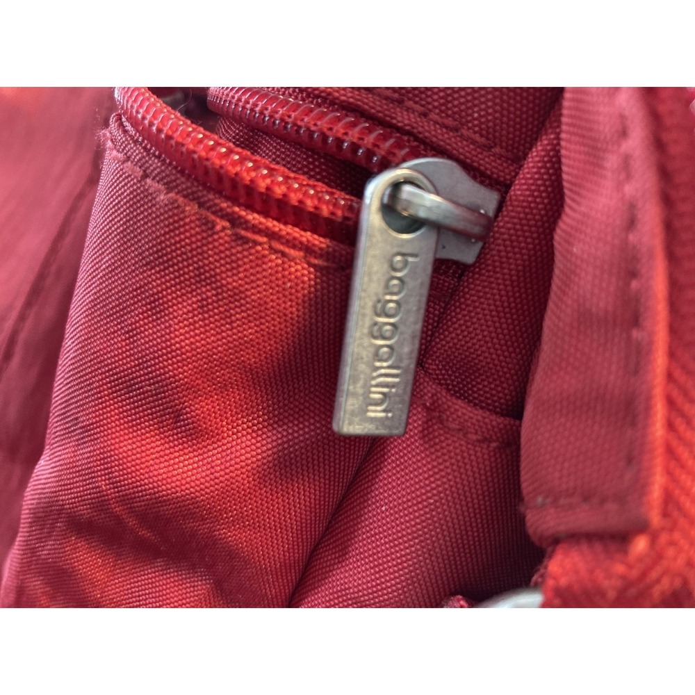 Baggallini Horizon Red Crossbody‎ Bag-Travel,Lightweight, Water-Resistant Nylon - Picture 7 of 16